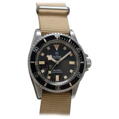Tudor Stainless Steel lssued to French Navy Mine Clearance Diver Wristwatch 