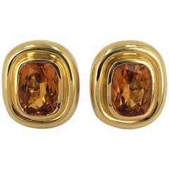 Tiffany & Co. Paloma Picasso Topaz Gold Earrings