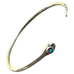 Opal Rubin Schlangenarmreif Armspange Arm Manschette Armband Bronze J Dauphin Tierschmuck