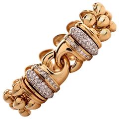 Heavy Diamond Gold Bracelet 