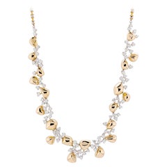 82 Full-Cut Diamond Necklace in 18k Yellow Gold