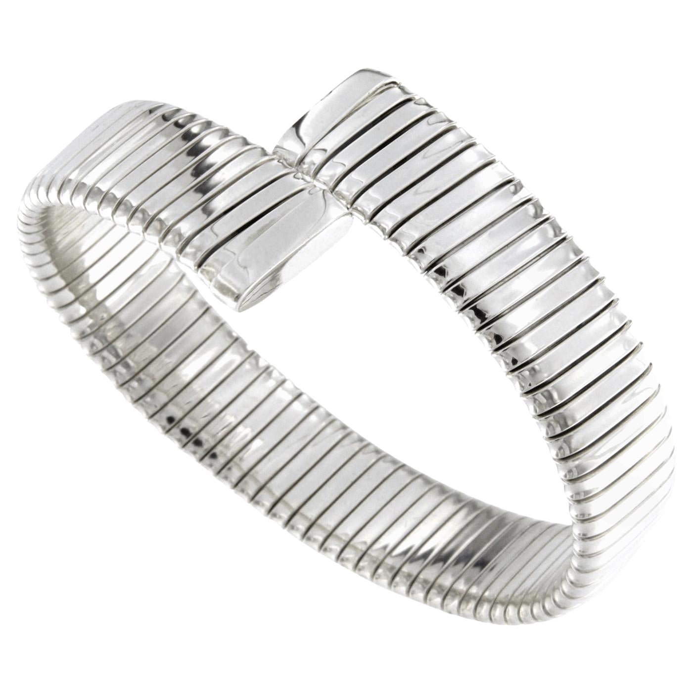 Tubogas Silver Bracelet Contrariè For Sale