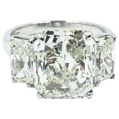 Chopard 7.18 Carats GIA Cert Diamonds Platinum Little Princess Collection Ring