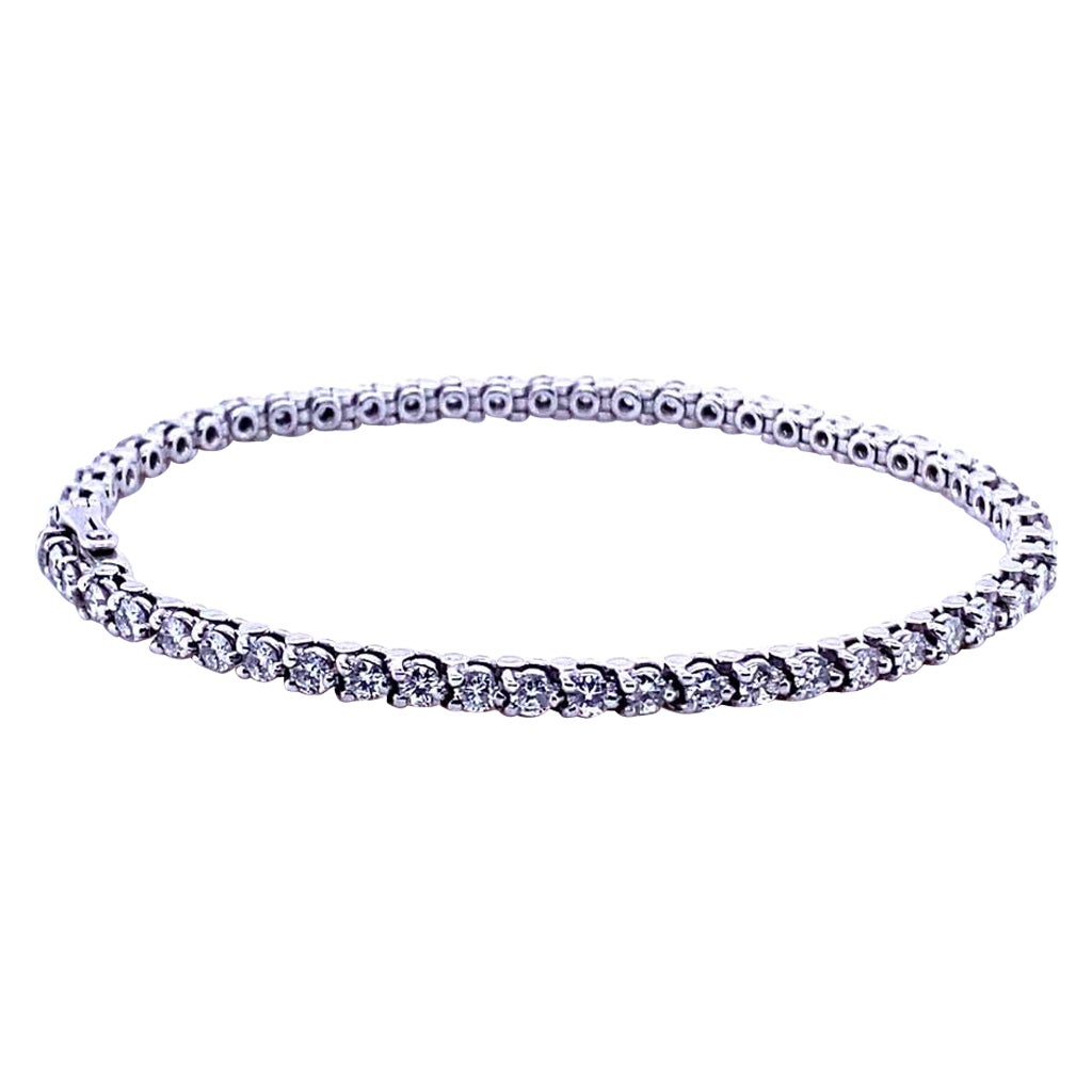 Cartier Bracelet ligne tennis en platine et diamants