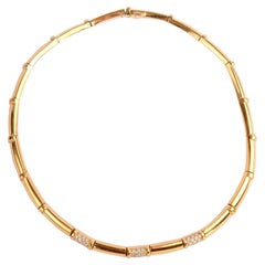 Chaumet Gold Diamond Choker Necklace