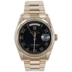 Rolex Rose Gold Day Date Automatic Wristwatch Ref 118205