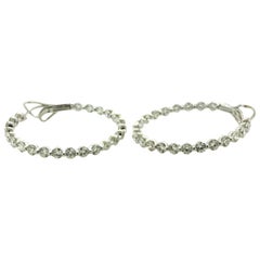 Diamond Gold Inside-Out Hoop Earrings