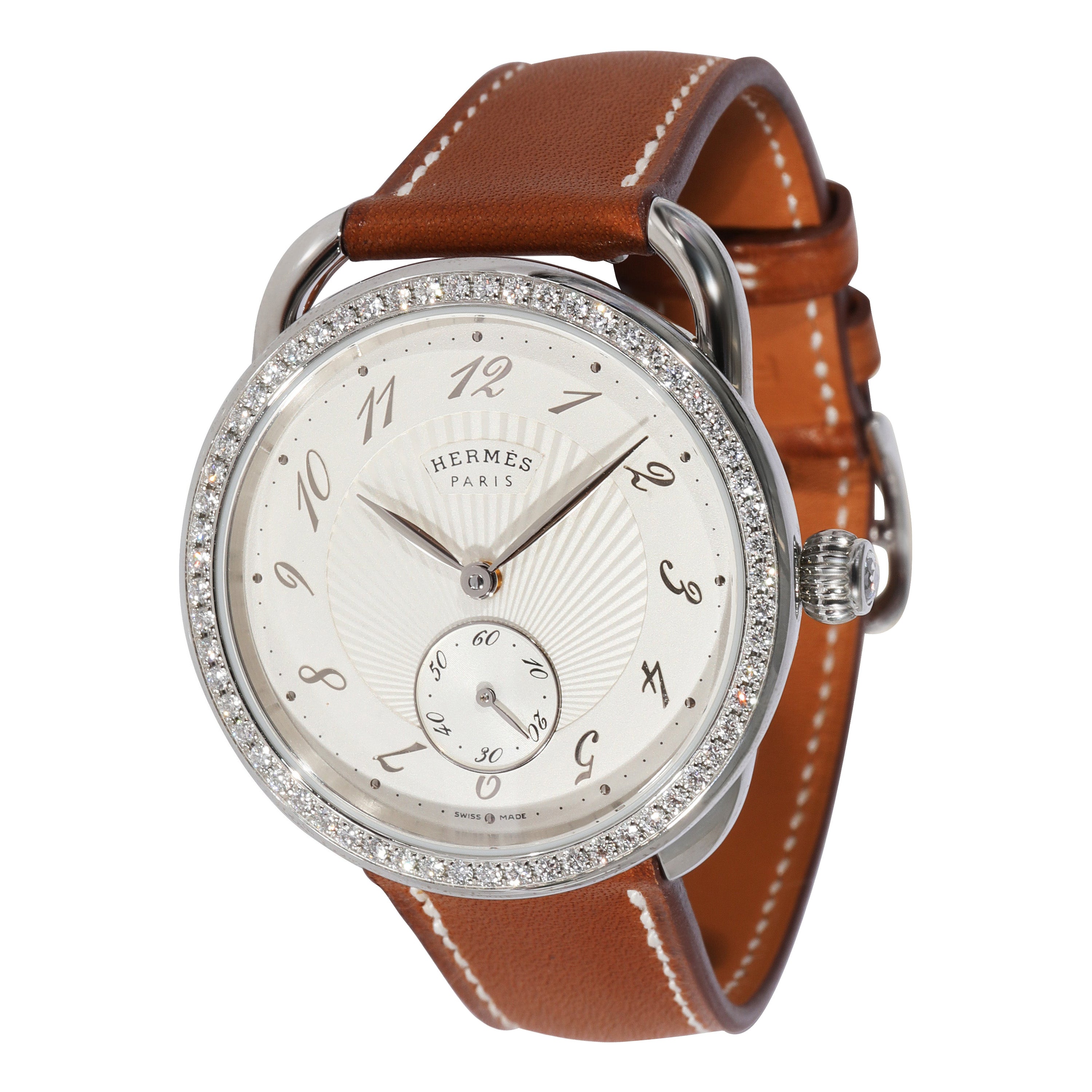 Hermès Arceau Ecuyere AR6.630.220.MM76 Unisex Watch in Stainless Steel For  Sale at 1stDibs