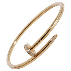Cartier Juste Un Clou Diamond Bracelet in 18k Yellow Gold 0.58 Ctw