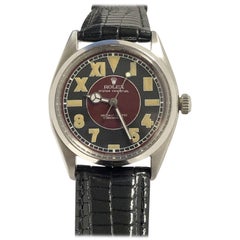 Rolex Montre-bracelet automatique vintage en acier avec cadran californien