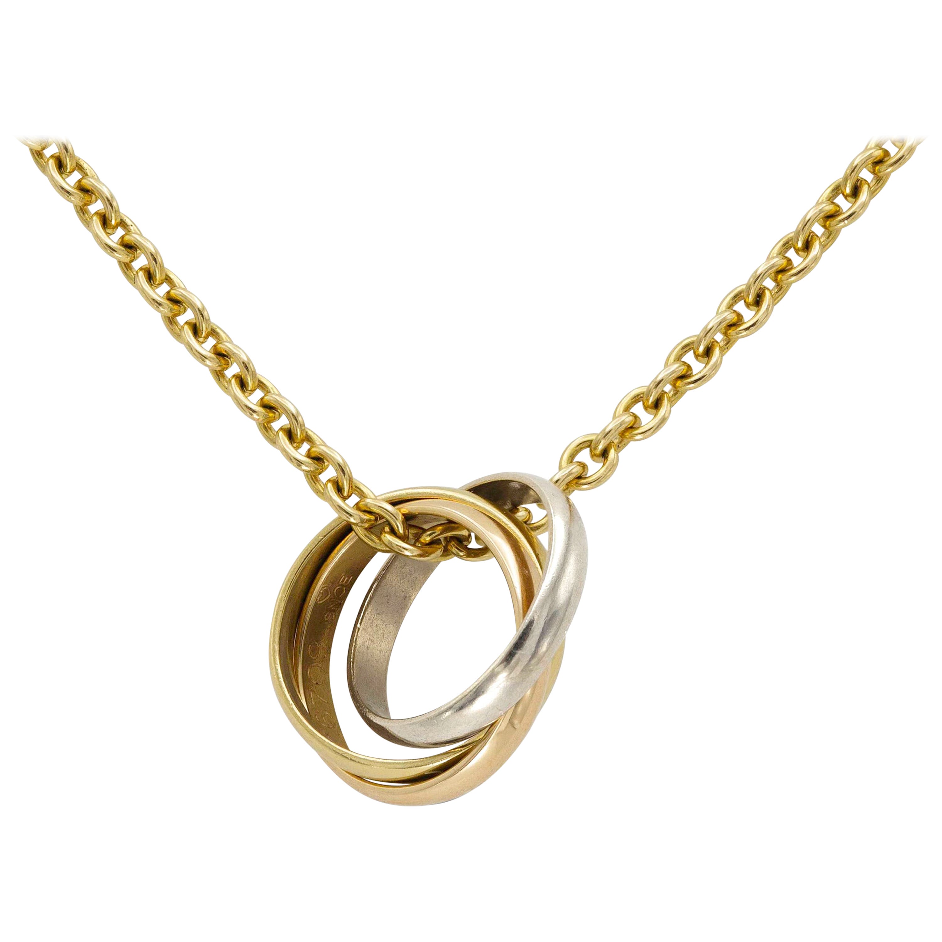 Cartier Halskette mit "Trinity"-Anhänger im Angebot
