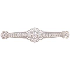 Tiffany & Co. Art Deco Diamond Platinum Bar Pin