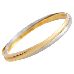Cartier Trinity 18K Yellow, Rose and White Gold Bangle Bracelet