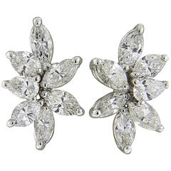 Exquisite Diamond Gold Earrings Exquisite Diamond Gold Earrings