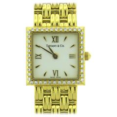 Tiffany & Co. Lady's Yellow Gold Diamond Wristwatch