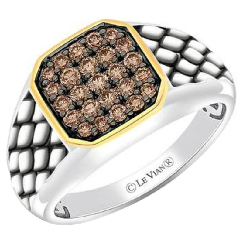Le Vian Chocolatier Ring featuring Chocolate Diamonds set in S14 Two Tone Gold