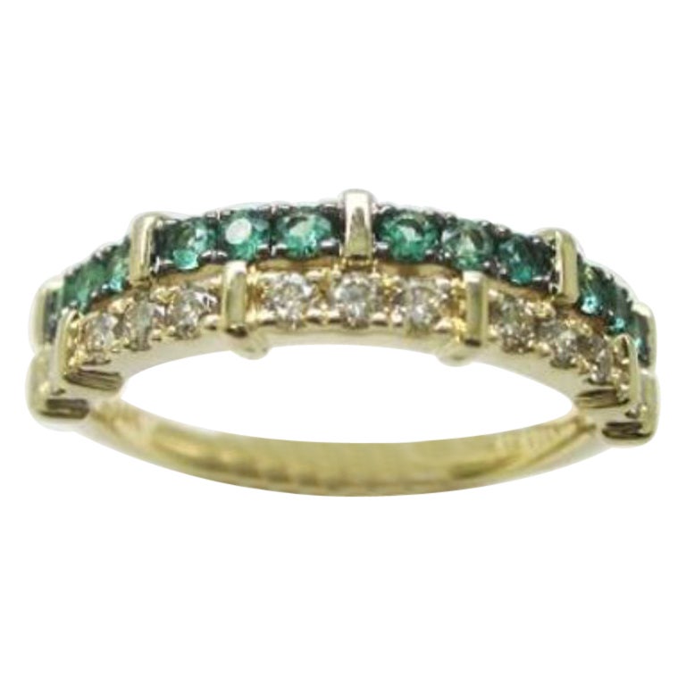 Le Vian Ring featuring Costa Smeralda Emeralds For Sale