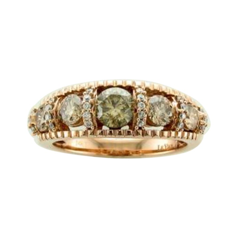 Grand Sample Sale Ring featuring Chocolate Diamonds For Sale