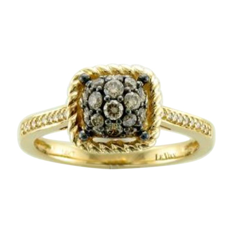 Grand Sample Sale Ring Featuring Chocolate Diamonds For Sale