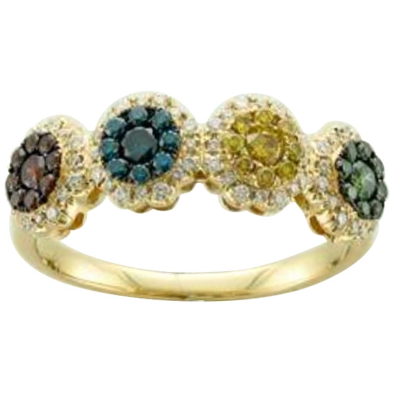 Gran Anillo de Muestra de Venta con Diamantes Blueberry , Diamantes Fancy en venta