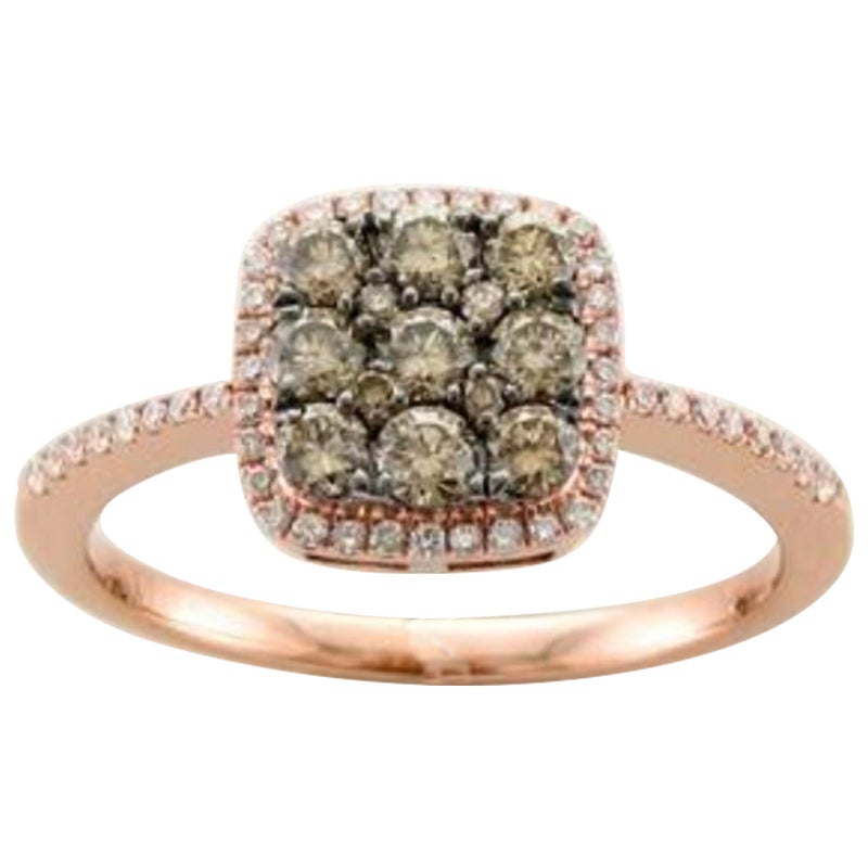 Grand Sample Sale Ring featuring Chocolate Diamonds For Sale