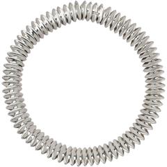 Georg Jensen by Hans Hansen Modernist Sterling Silver Necklace