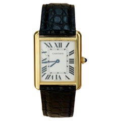 Cartier Tank Solo 18k Yellow Gold Watch W1018755