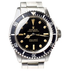 Rolex Submariner Gilt Glossy Dial 5513 Creamy Steel Automatic Watch, 1966