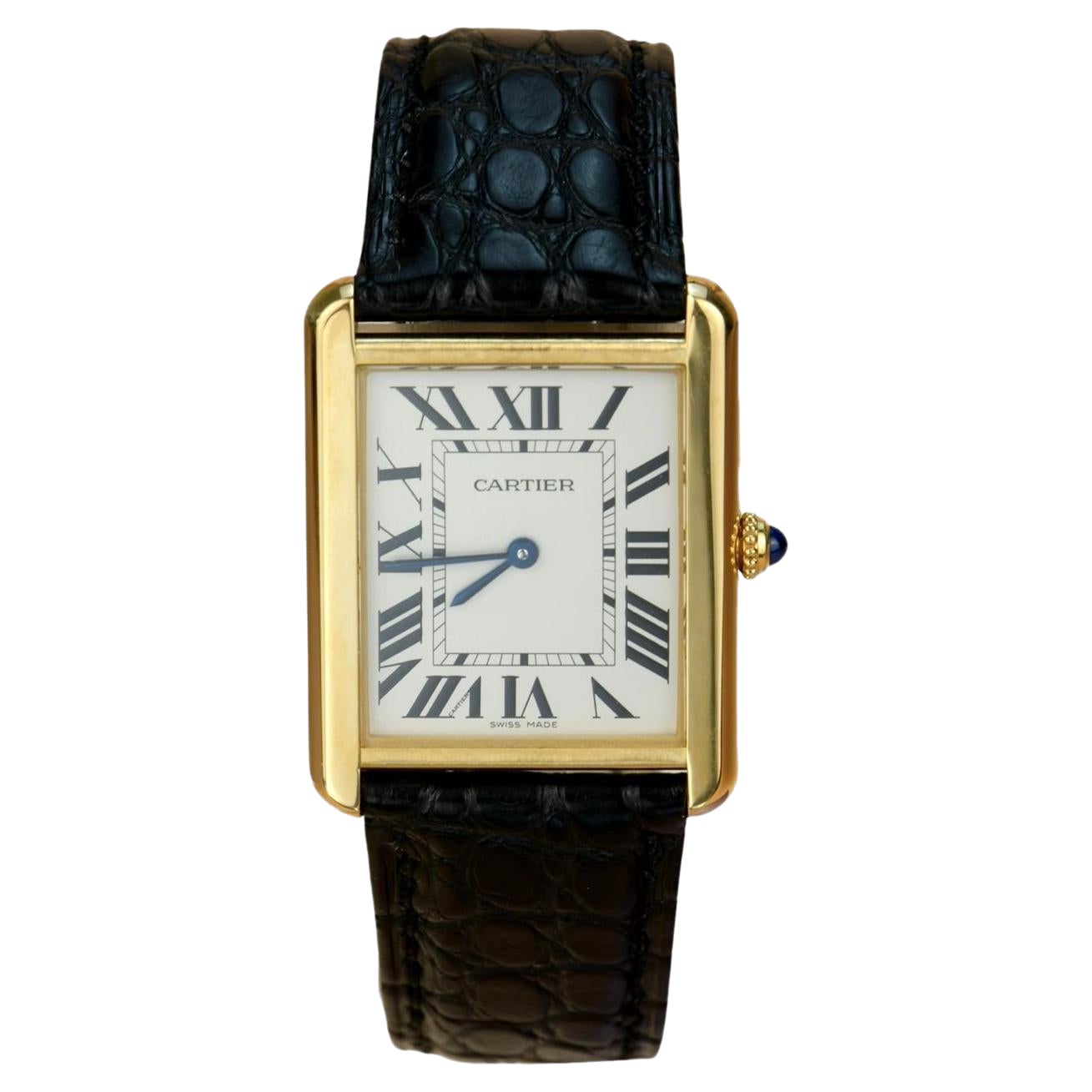 Cartier Tank Solo 18K Yellow Gold Watch W5200004