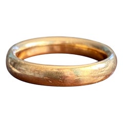 Antique 1927 22K Chunky Wedding Band Ring