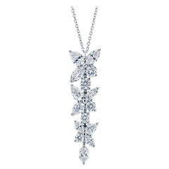 Tiffany & Co. Platinum Diamond Victoria Pendant and Neck Chain
