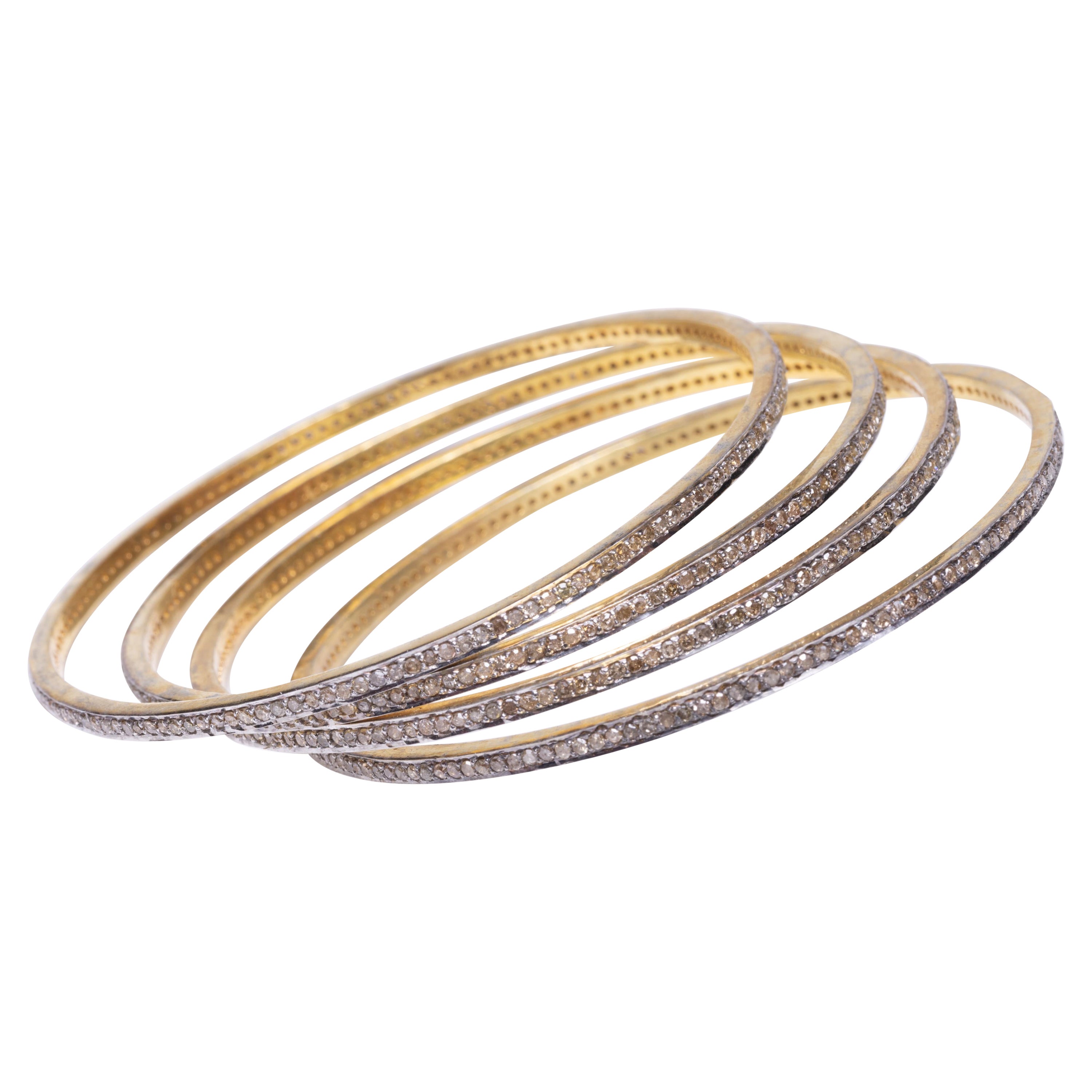 Diamond Vermeil Bangle Bracelet