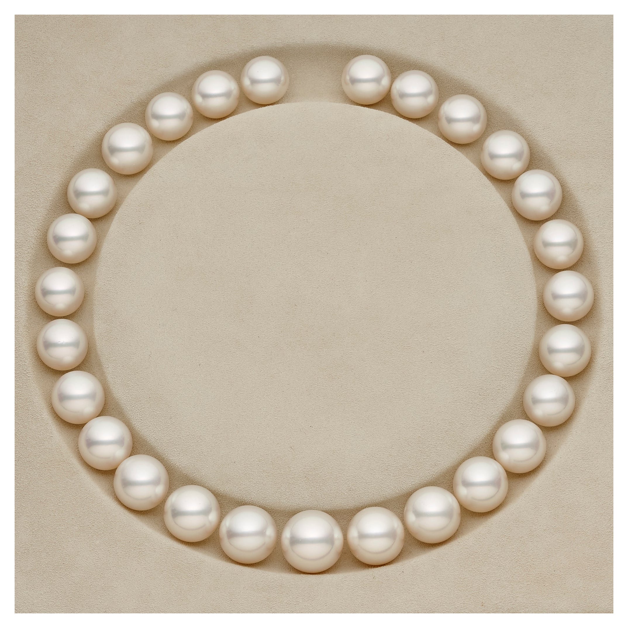 Eostre Round Australian South Sea Pearls Strand For Sale