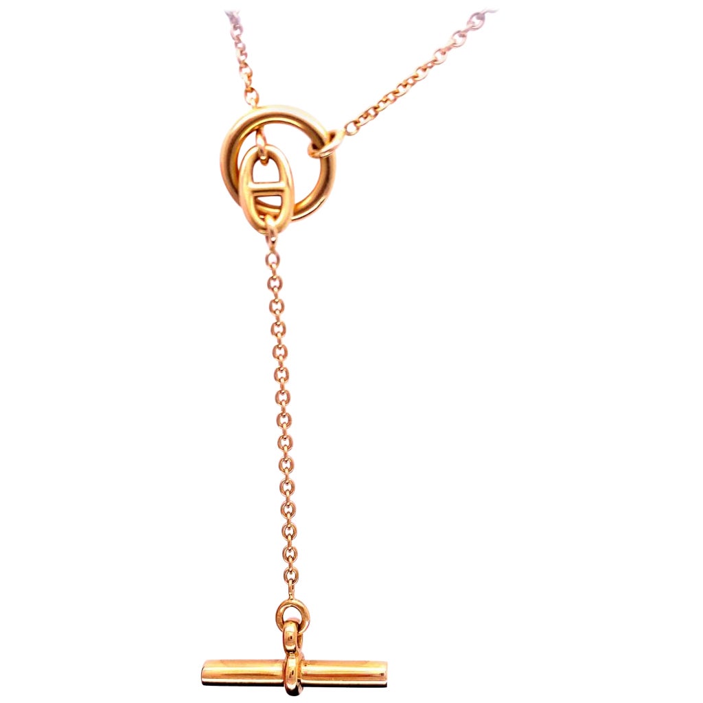 Hermès Farandole 18 Karat Yellow Gold Long Necklace