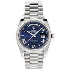 Rolex Day-Date 40 White Gold Blue Dial 228239