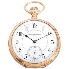 Vacheron Constantin Yellow Gold Manual Wind Pocket Watch