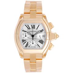 Cartier Yellow Gold Roadster Chronograph Automatic Wristwatch 2