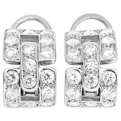 Tiffany & Co. Diamond Platinum Earrings