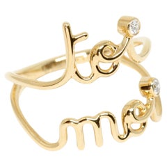 Christian Dior Oui Toi Moi 18K Yellow Gold Diamond Ring