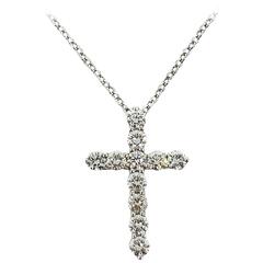 Tiffany 
Co. Diamond Platinum Cross