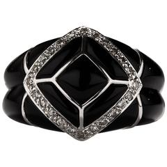 1970s Onyx and Diamond Ring 3
