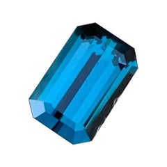 Exquisite Bright Indicolite Tourmaline Gemstone 1.65 Carats Natural Tourmaline