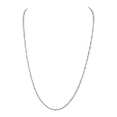 Alexander 7.38 Carat Diamond Tennis Necklace White Gold
