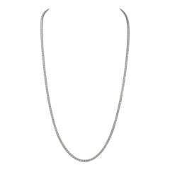Alexander 39.80 Carat 32in Diamond Tennis Necklace 18k White Gold