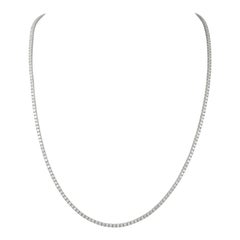 Used Alexander 16.68 Carat Diamond Tennis Necklace White Gold