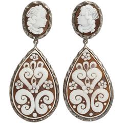 Amedeo "Medusa" Cameo Diamond Earrings 