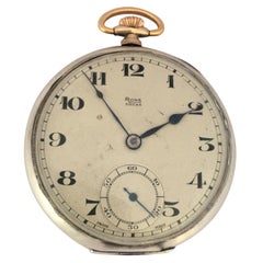 Vintage Silver Dennison Case RONE Dress Pocket Watch