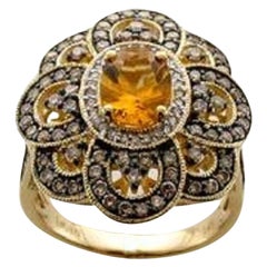 Le Vian Ring Featuring Cinnamon Citrine Chocolate Diamonds, Vanilla Diamonds