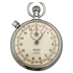 Retro Smiths Sport Timer 1/10 TH Jewelled Stop Watch Handheld Fitness Sports