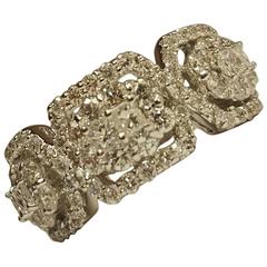Diamond Gold Cluster Ring